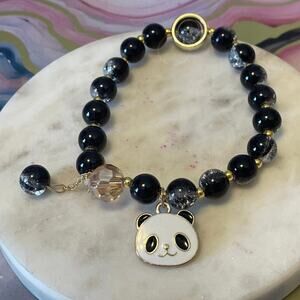 Panda Glass stretch bracelet